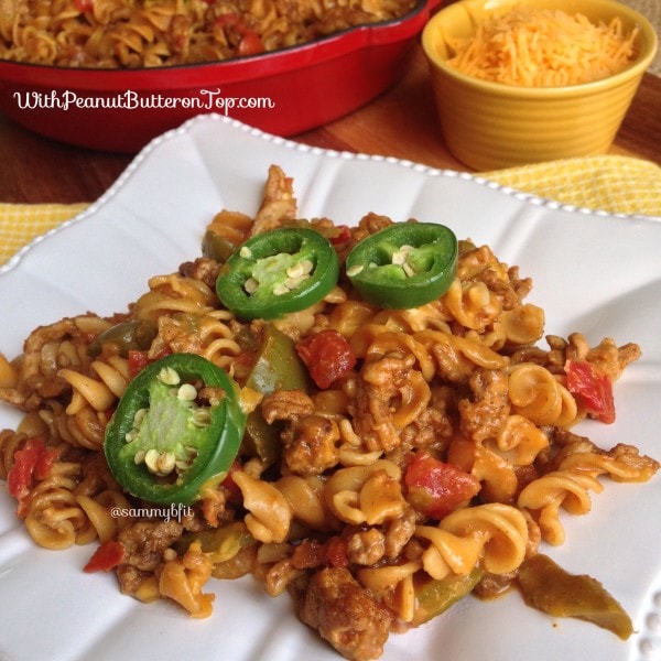 Cheesy Skillet Taco Pasta