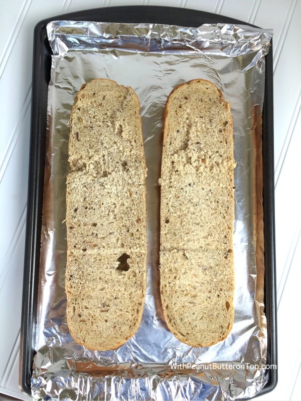 Spinach Dip Garlic Bread