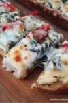 Spinach Dip Garlic Bread