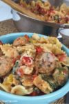 Cheesy Chicken Sausage Pasta | www.withpeanutbutterontop.com