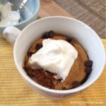 Chocolate Chip Pumpkin Mug Cake