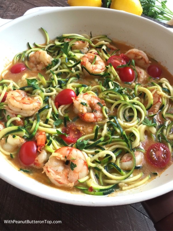 shrimp and zoodles shrimp and zoodles