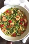Shrimp Scampi with Zoodles | www.withpeanutbutterontop.com