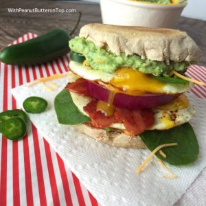 The Ultimate Guacamole Breakfast Sandwich | www.withpeanutbutterontop.com