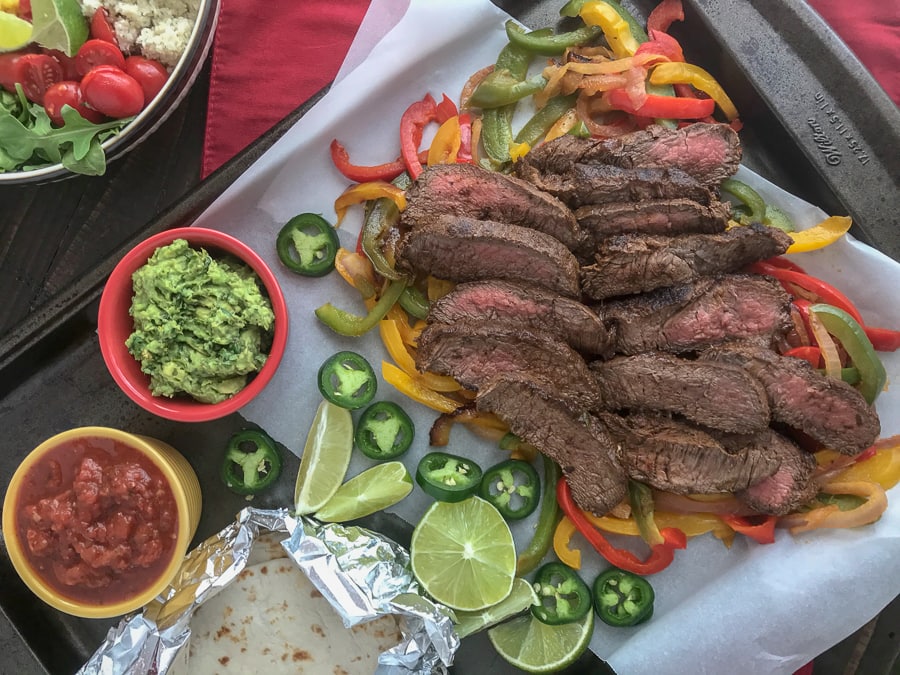 The Best and Easiest Garlic Lime Steak Fajitas With Peanut Butter on Top
