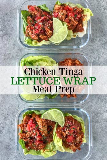 Chicken Tinga Lettuce Wraps - With Peanut Butter on Top