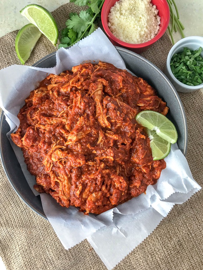 Chicken Tinga Lettuce Wraps With Peanut Butter on Top