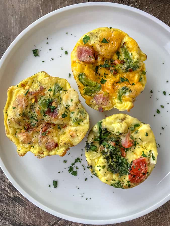 Make Ahead Egg Muffins 3 Ways With Peanut Butter on Top