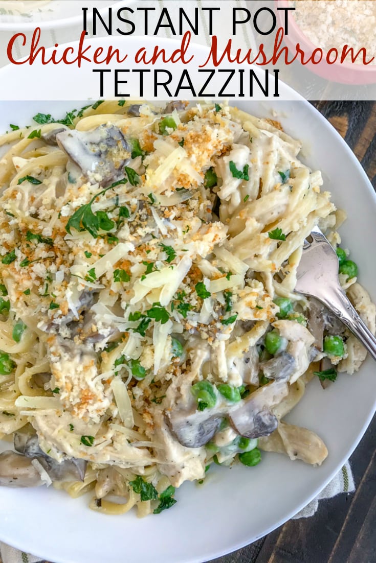 Instant Pot Chicken and Mushroom Tetrazzini - With Peanut Butter on Top